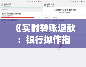 《實時轉(zhuǎn)賬退款：銀行操作指南及注意事項》
