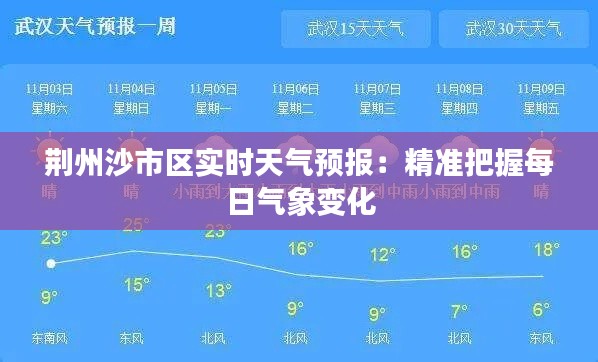 荊州沙市區(qū)實(shí)時天氣預(yù)報(bào)：精準(zhǔn)把握每日氣象變化
