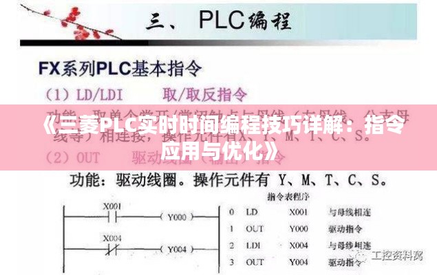 《三菱PLC實時時間編程技巧詳解：指令應(yīng)用與優(yōu)化》