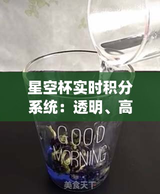 星空杯實(shí)時(shí)積分系統(tǒng)：透明、高效、便捷的競(jìng)技新體驗(yàn)