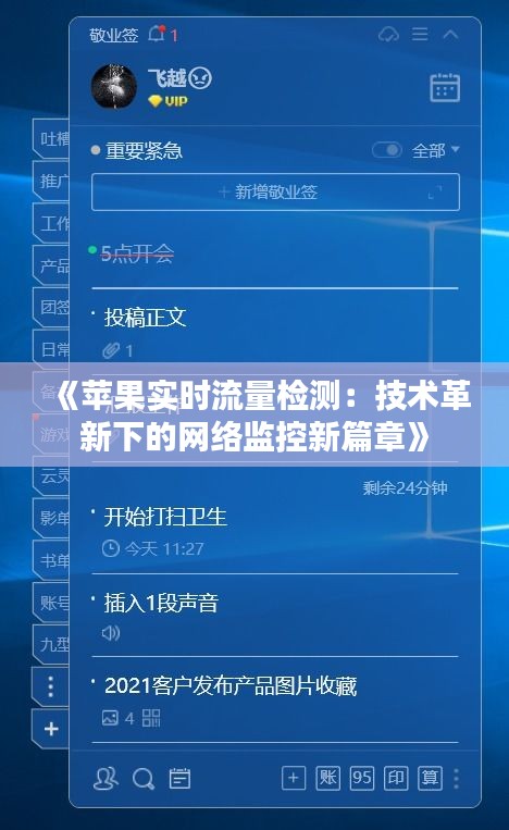 《蘋果實(shí)時(shí)流量檢測(cè)：技術(shù)革新下的網(wǎng)絡(luò)監(jiān)控新篇章》