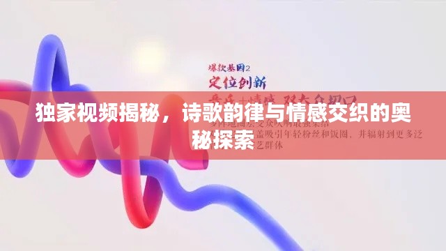 獨家視頻揭秘，詩歌韻律與情感交織的奧秘探索