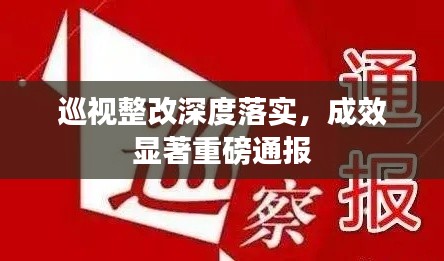 巡視整改深度落實(shí)，成效顯著重磅通報(bào)