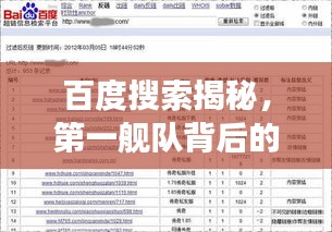 百度搜索揭秘，第一艦隊(duì)背后的神秘故事