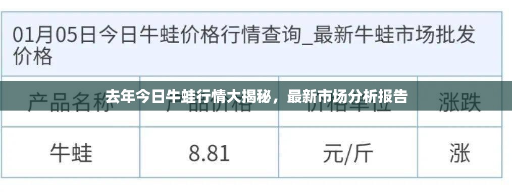 去年今日牛蛙行情大揭秘，最新市場(chǎng)分析報(bào)告