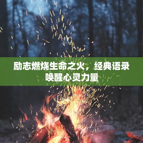 勵志燃燒生命之火，經(jīng)典語錄喚醒心靈力量