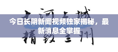 今日長陰新聞視頻獨(dú)家揭秘，最新消息全掌握