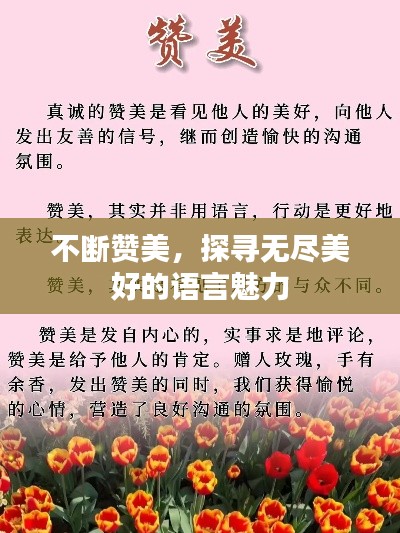 不斷贊美，探尋無盡美好的語言魅力