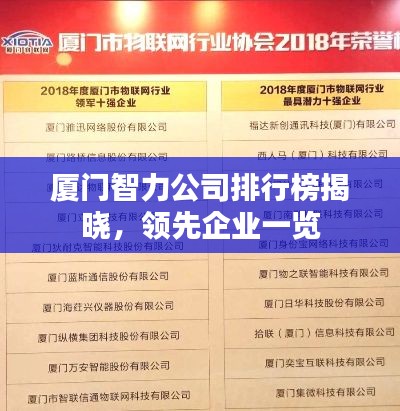 廈門智力公司排行榜揭曉，領(lǐng)先企業(yè)一覽