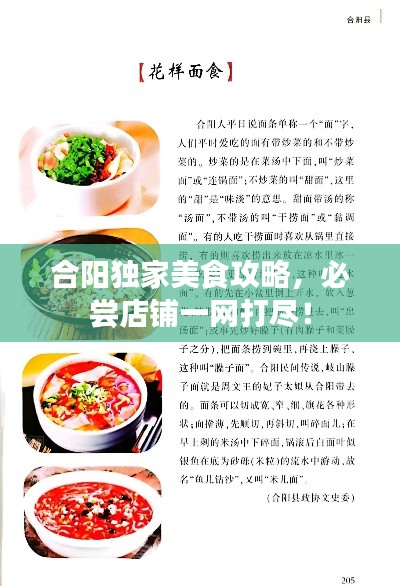 合陽(yáng)獨(dú)家美食攻略，必嘗店鋪一網(wǎng)打盡！
