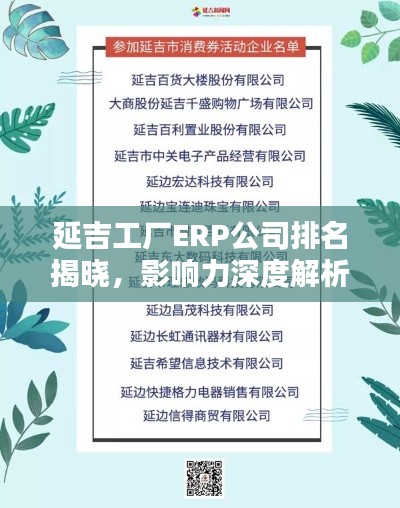 延吉工廠ERP公司排名揭曉，影響力深度解析
