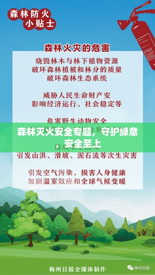 森林滅火安全專題，守護(hù)綠意，安全至上