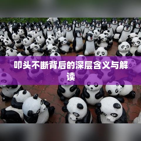 叩頭不斷背后的深層含義與解讀
