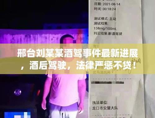 邢臺劉某某酒駕事件最新進展，酒后駕駛，法律嚴懲不貸！