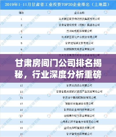 甘肅房間門公司排名揭秘，行業(yè)深度分析重磅來(lái)襲！