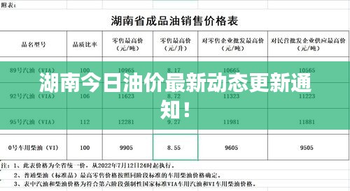 湖南今日油價最新動態(tài)更新通知！