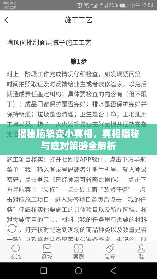 揭秘腦袋變小真相，真相揭秘與應(yīng)對(duì)策略全解析