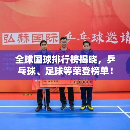 全球國(guó)球排行榜揭曉，乒乓球、足球等榮登榜單！